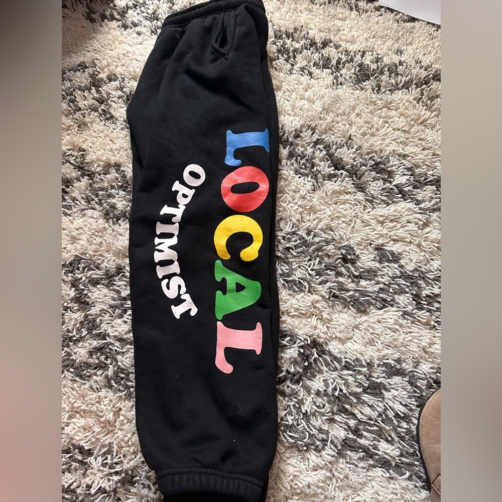 MadHappy Black Local Optimist Sweatpants Small